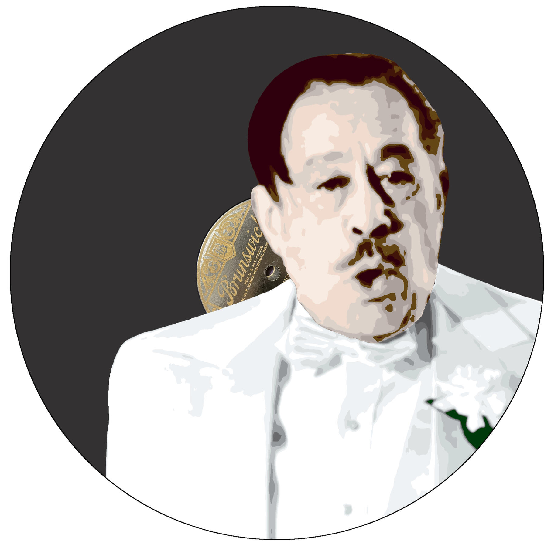Cab Calloway on an Original Brunswick copy of Minnie the Moocher (mockup - finished picture coming soon)